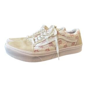Vans ComfyCush Old Skool “Coldhearted” Skull Print Skate Shoes Low Sneaker Sz 10